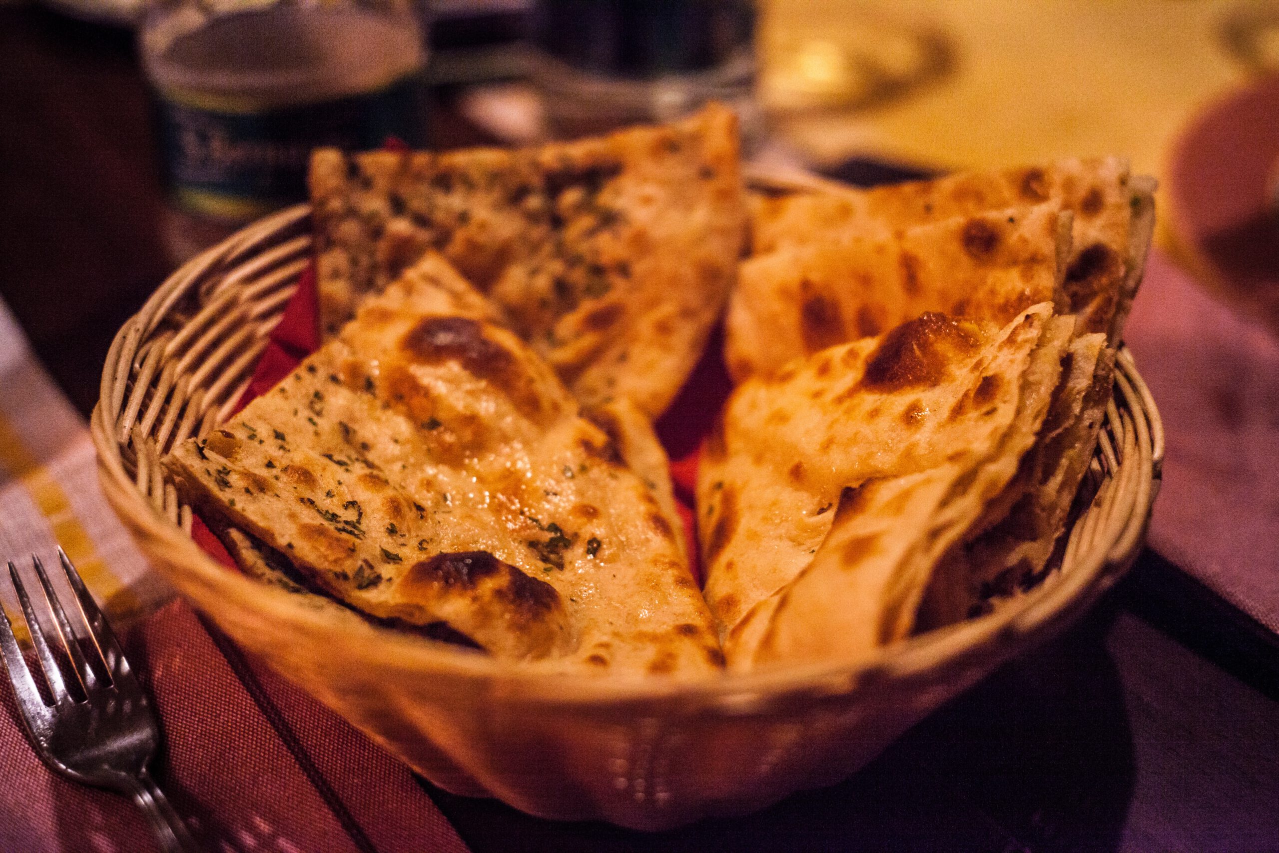 Indisches Brot (Naan)